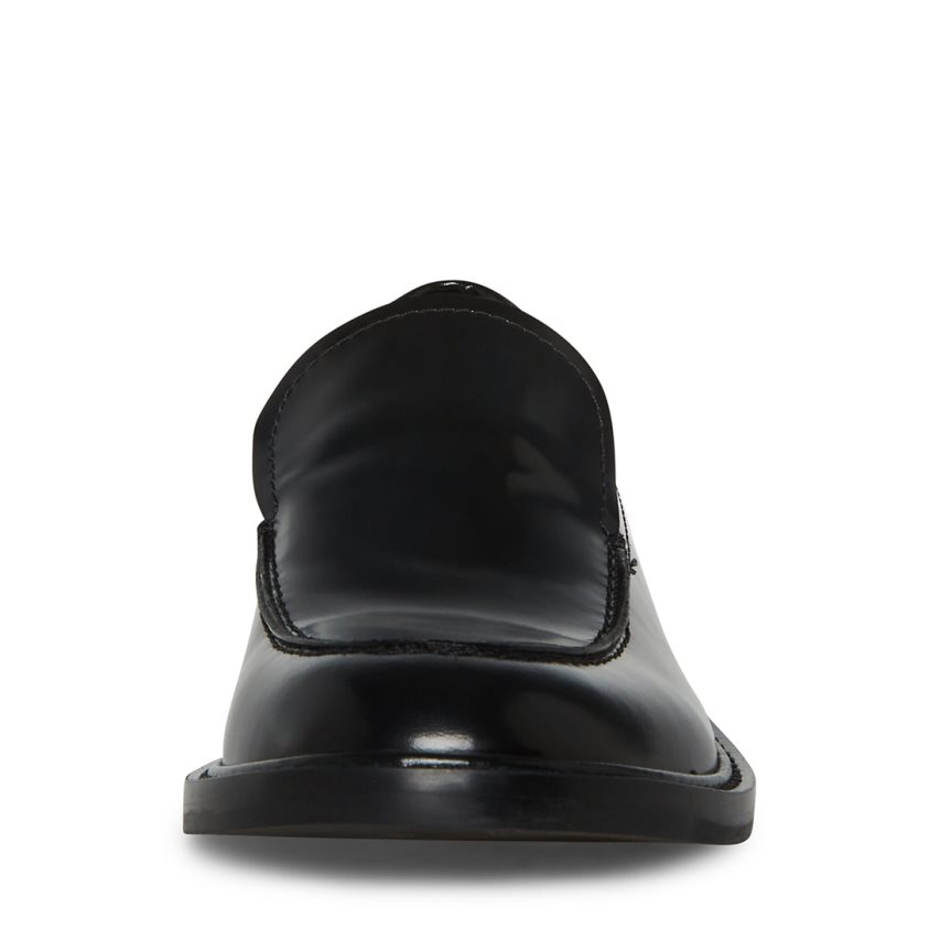 Loafers Steve Madden Larusso Cuero Mujer Negras | ES FW6S20